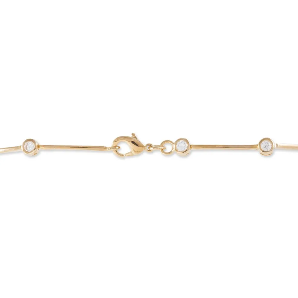 Bracelet Kaelig Plaqué Or Jaune Oxyde De Zirconium