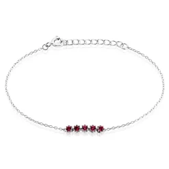 Bracelet Karrie Argent Blanc Oxyde De Zirconium