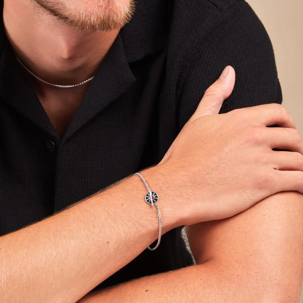 Bracelet Keenan Argent Blanc