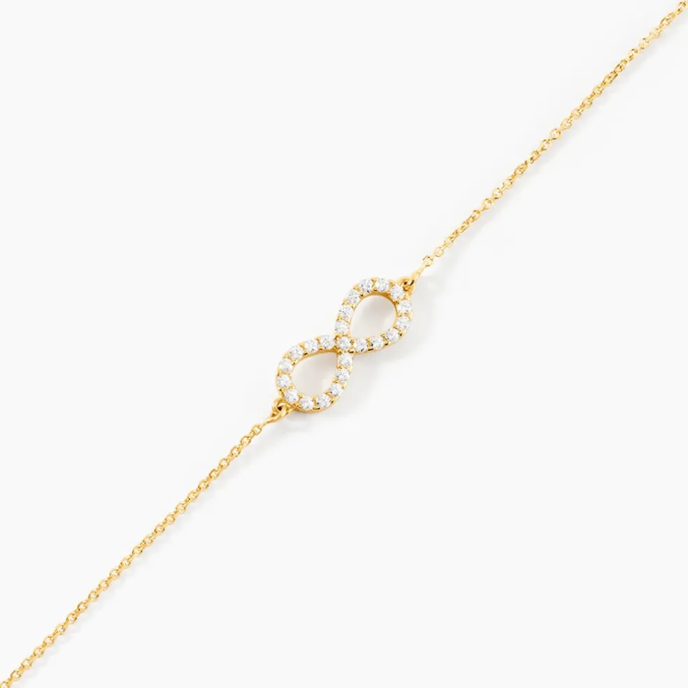Bracelet Klothilda Or Jaune Oxyde De Zirconium