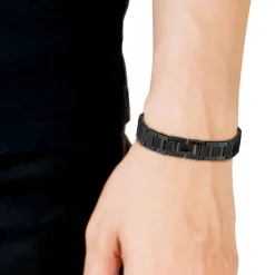 Bracelet Lacoste Metropole Acier Noir