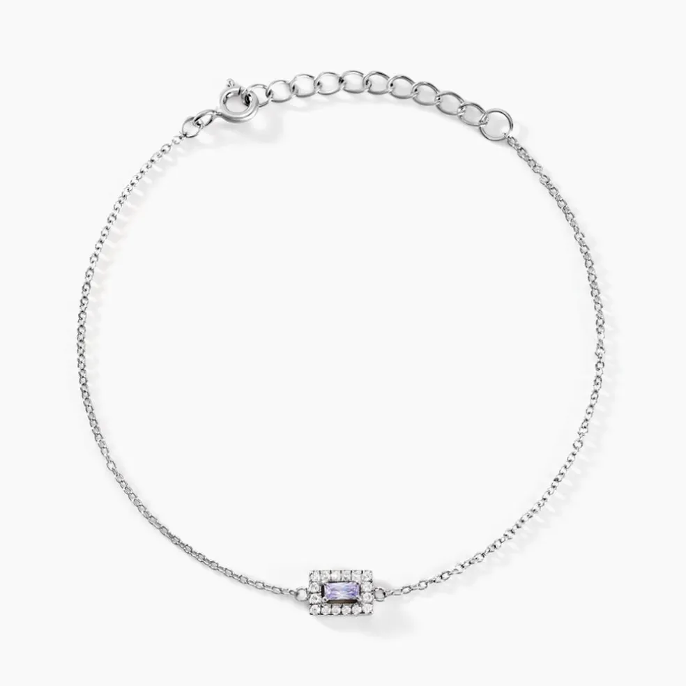 Bracelet Laurine Argent Blanc Oxyde De Zirconium