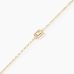 Bracelet Laurine Argent Jaune Oxyde De Zirconium