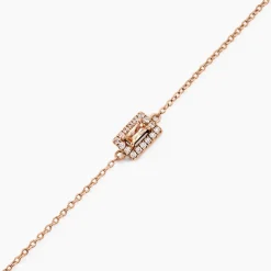 Bracelet Laurine Argent Rose Oxyde De Zirconium
