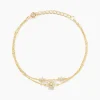 Bracelet Leila Argent Jaune Oxyde De Zirconium
