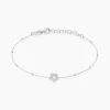Bracelet Lizéa Argent Blanc