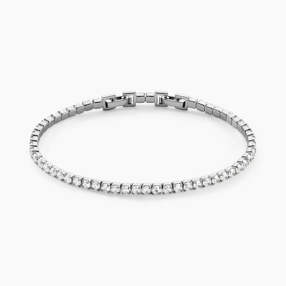 Bracelet Lou-anne Argent Blanc Oxyde De Zirconium Blanc