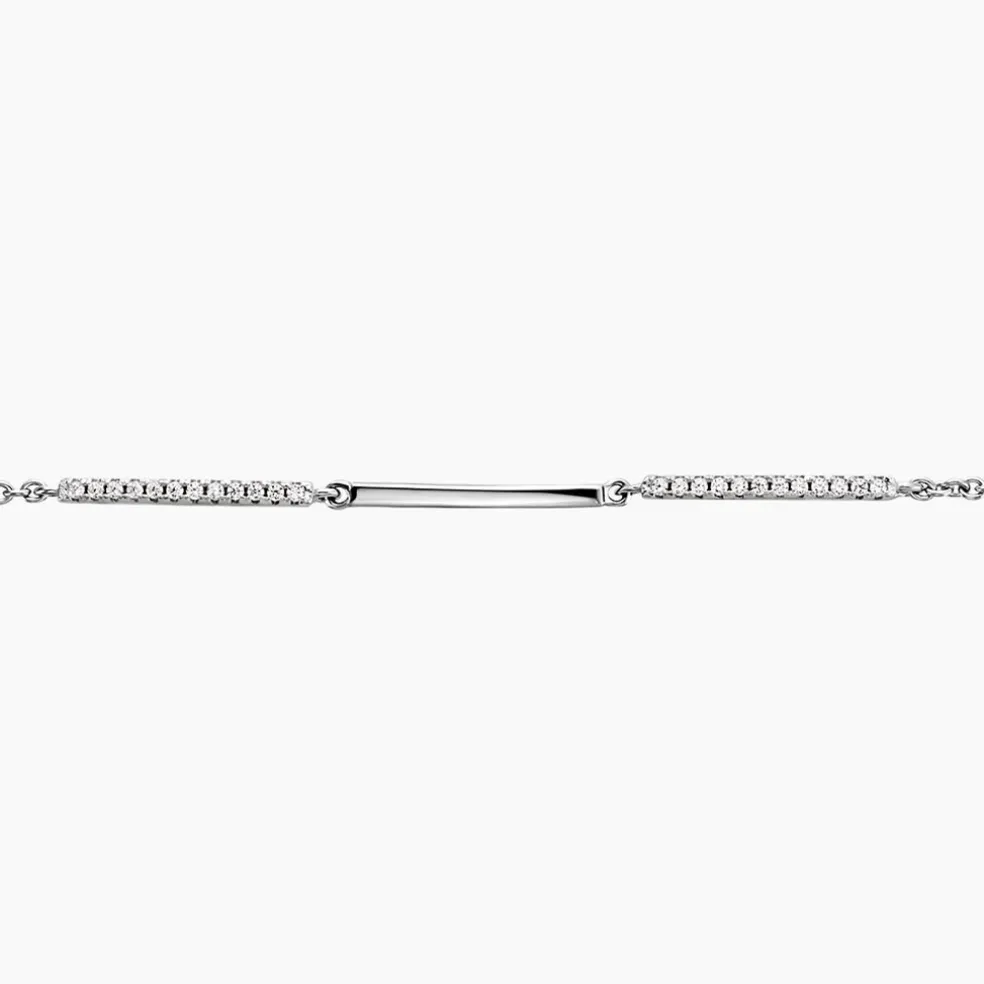 Bracelet Luciane Argent Blanc Oxyde De Zirconium
