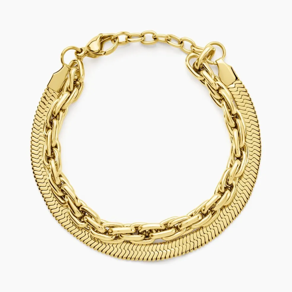 Bracelet Maddalena Acier Jaune