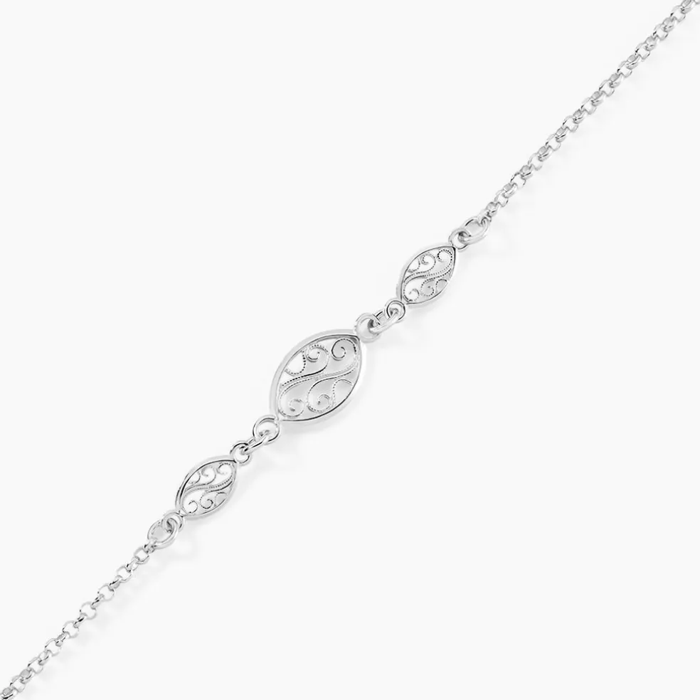 Bracelet Mahee Argent Blanc