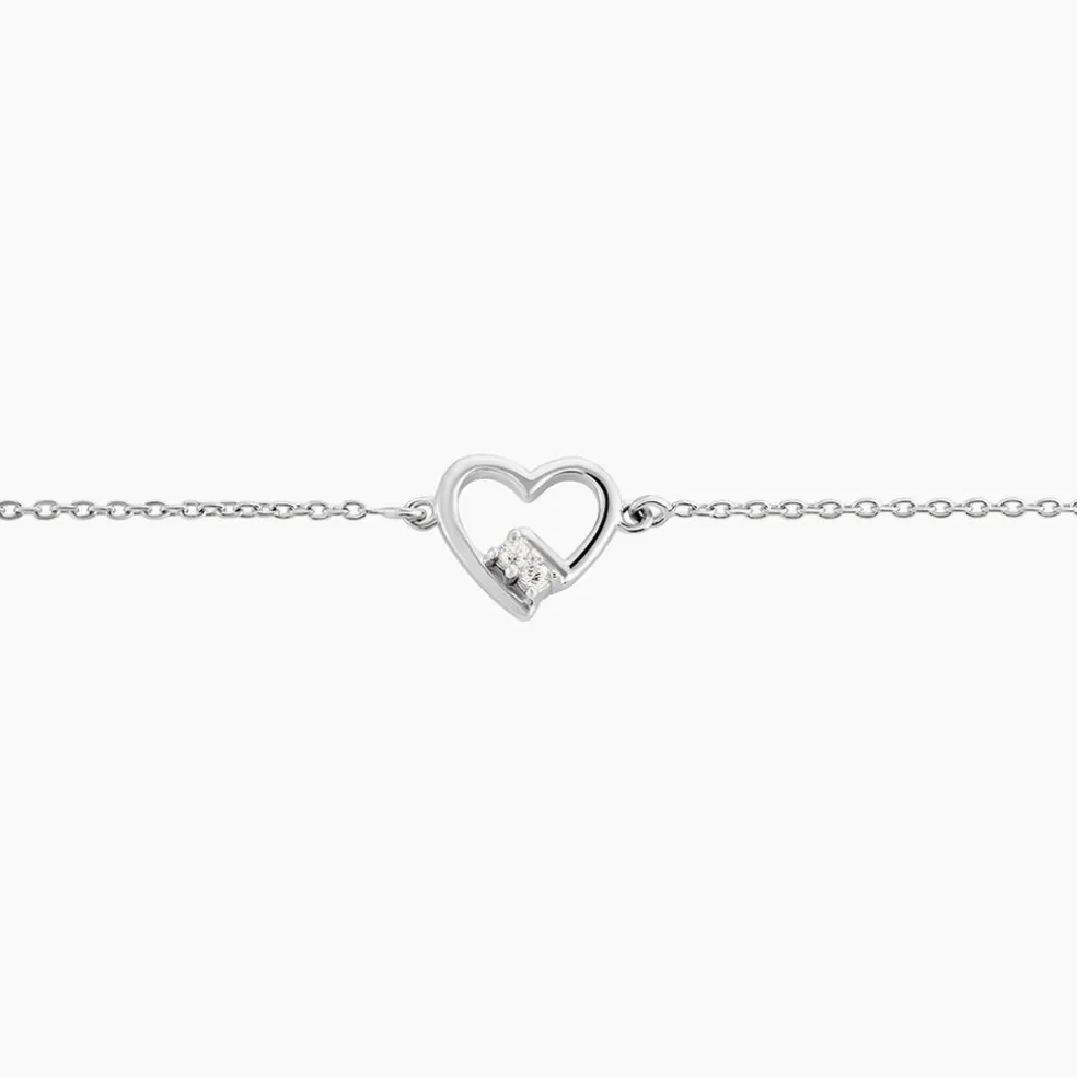 Bracelet Mahira Argent Blanc Oxyde De Zirconium
