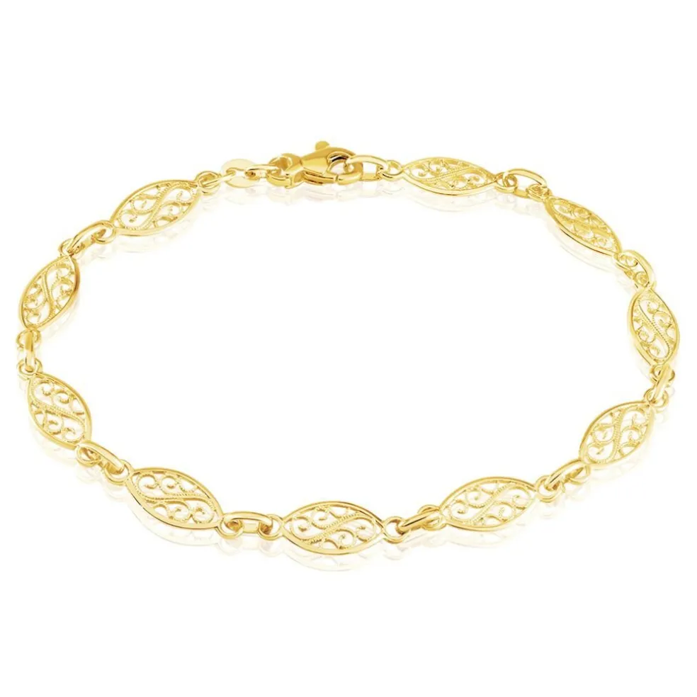 Bracelet Maille Acanty Or Jaune