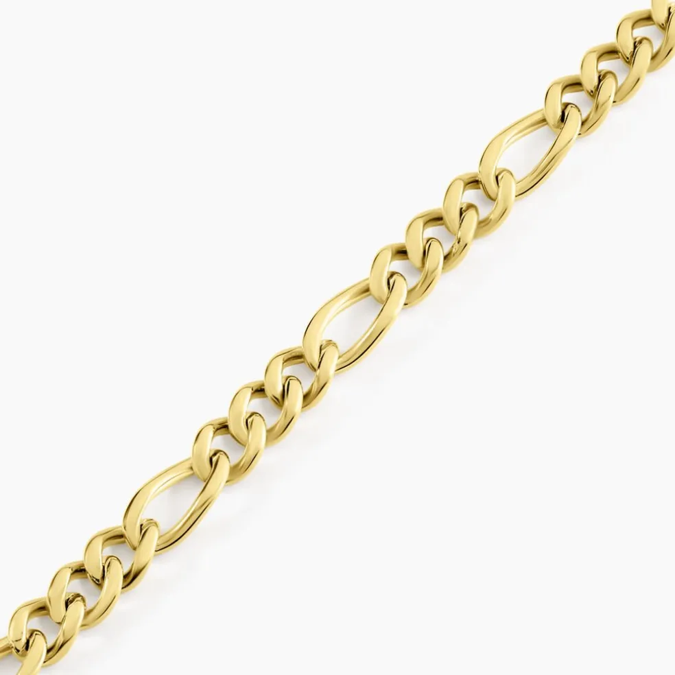 Bracelet Maille Acier Doré Virgil