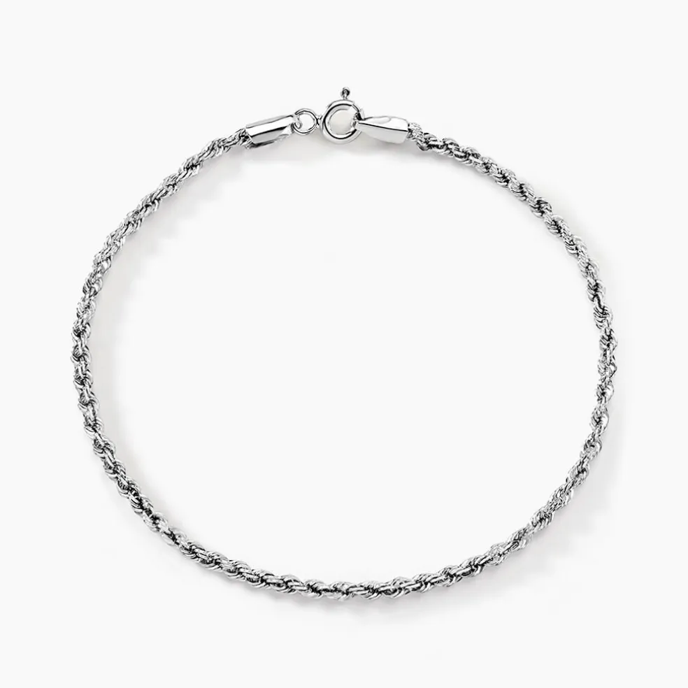 Bracelet Maille Jerry Or Blanc
