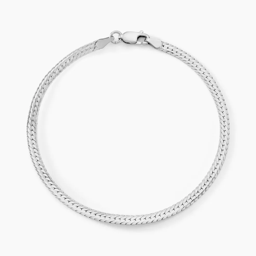 Bracelet Maille Thiane Argent Blanc