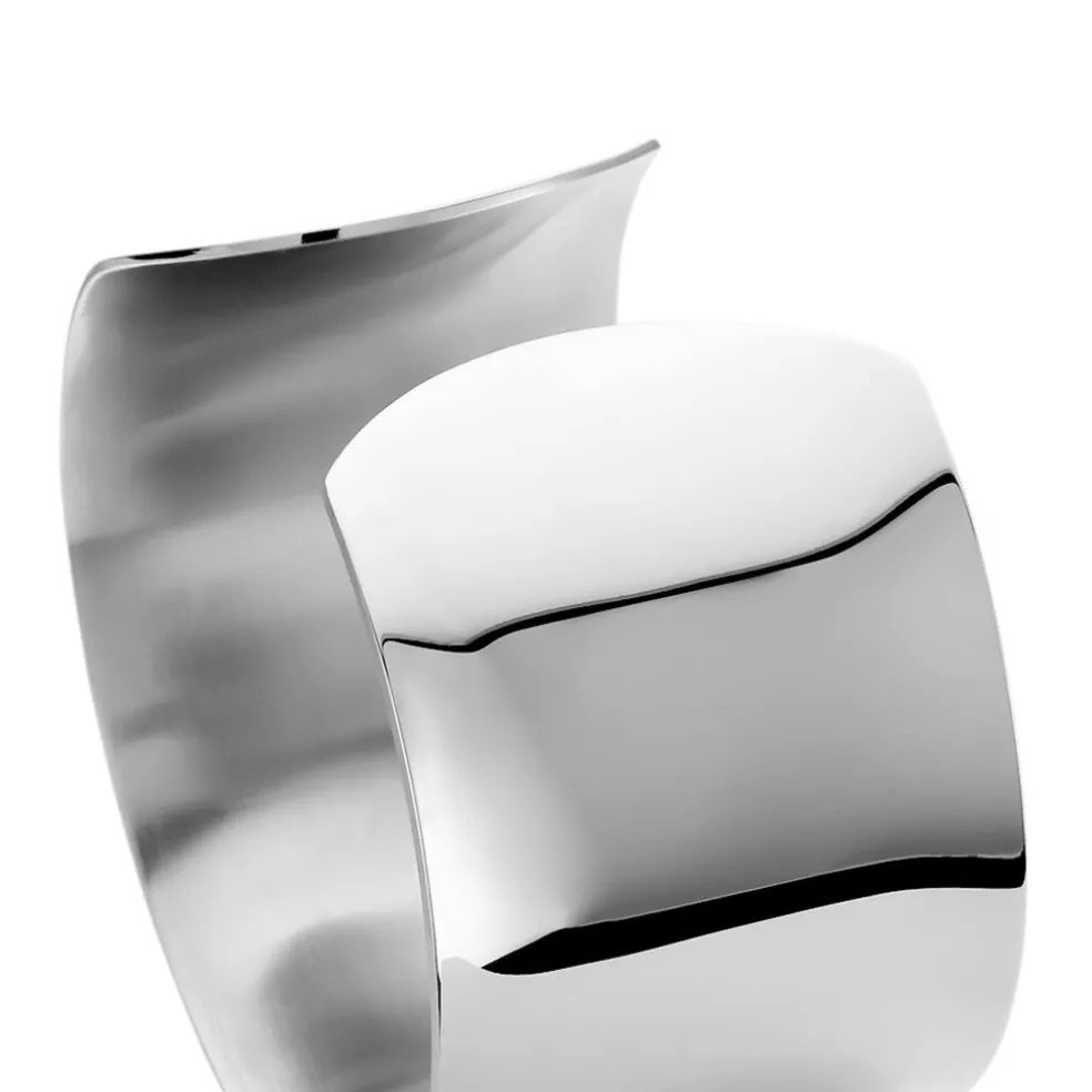 Bracelet Manchette Bento Acier Blanc