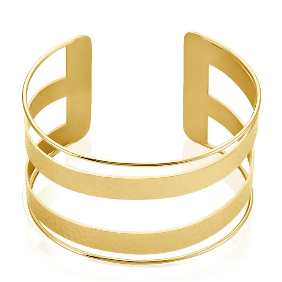 Bracelet Manchette Chita Acier Doré