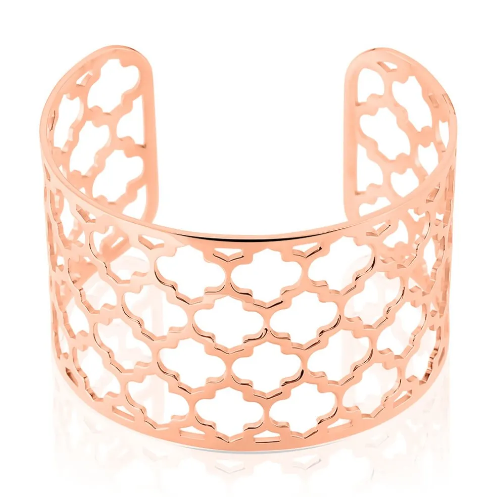 Bracelet Manchette Nevenka Acier Rose