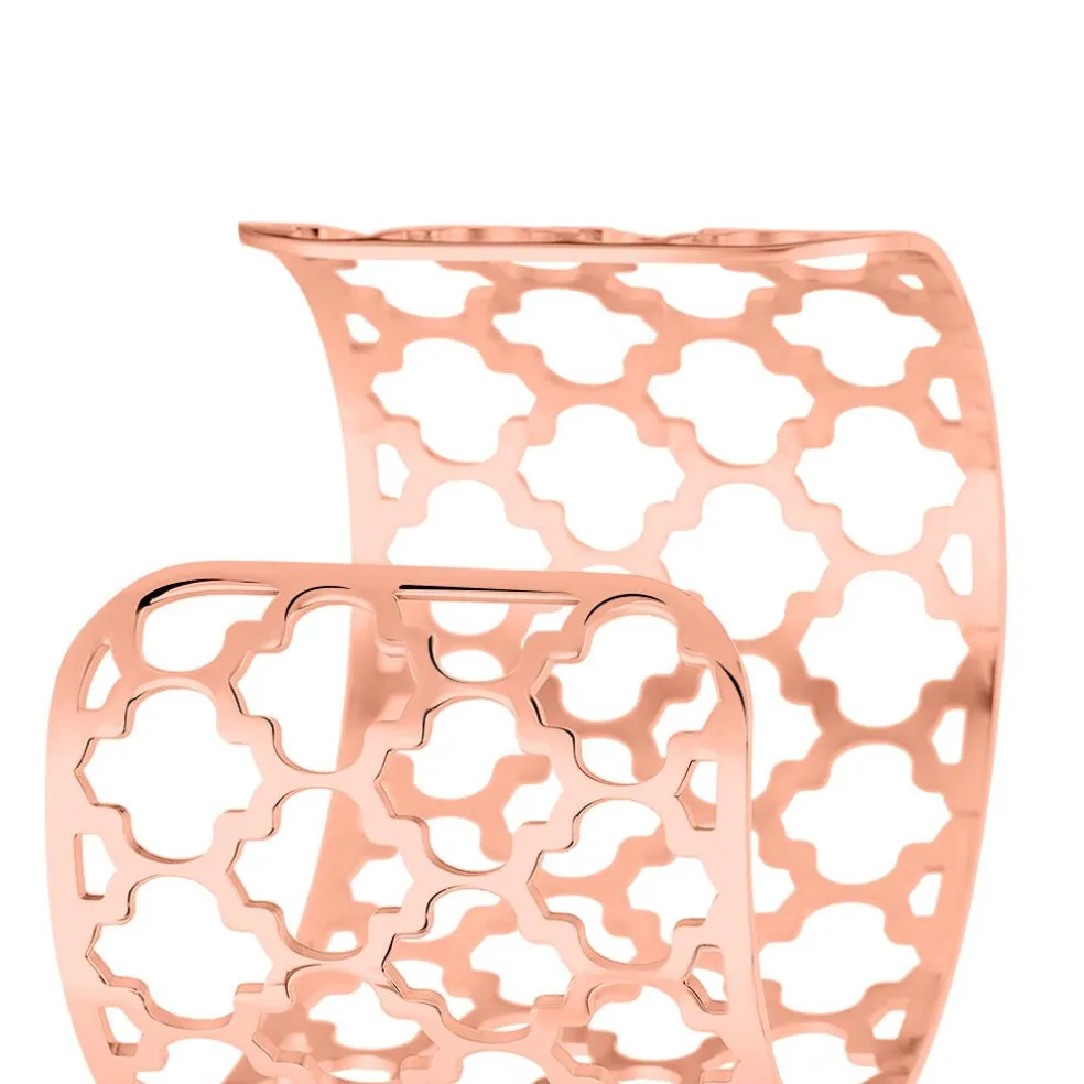 Bracelet Manchette Nevenka Acier Rose