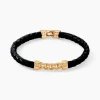Bracelet Mani Plaque Or Doré