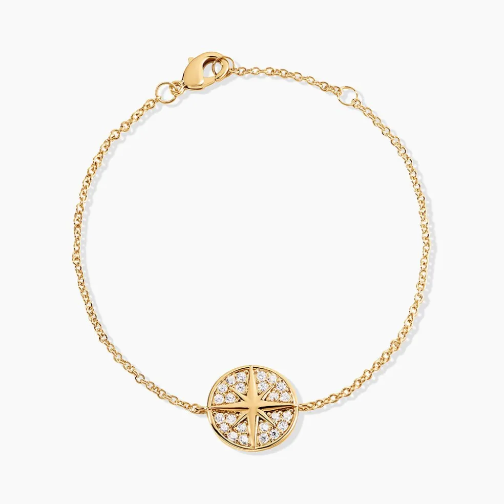 Bracelet Maria-carmen Plaqué Or Jaune Oxyde De Zirconium