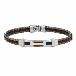 Bracelet Marie-gaelleae Or Acier Bicolore