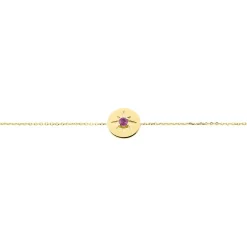 Bracelet Melchior Or Jaune Rubis