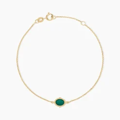 Bracelet Mirage Or Jaune Malachite