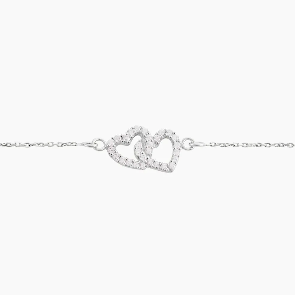 Bracelet Mona Argent Blanc Oxyde De Zirconium