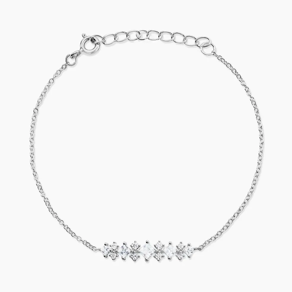Bracelet Monique Argent Blanc Oxyde De Zirconium