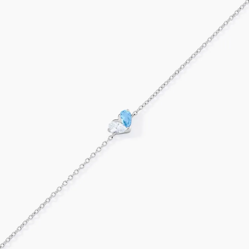 Bracelet Myhalf Argent Blanc Oxyde De Zirconium