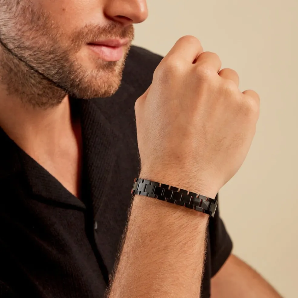 Bracelet Najac Acier Noir