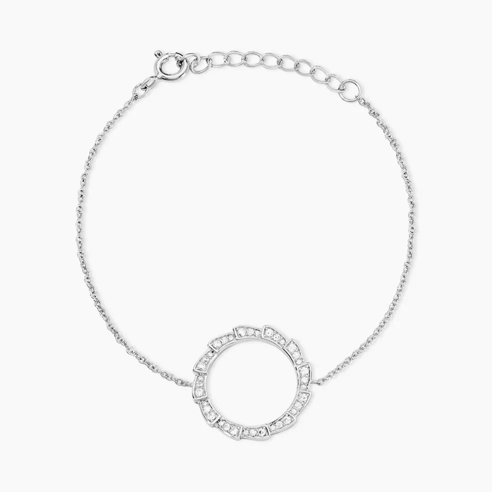 Bracelet Nevada Argent Blanc Oxyde De Zirconium