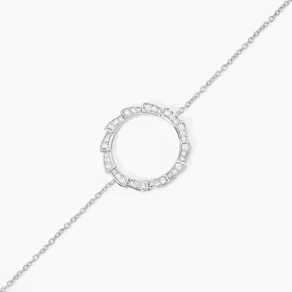 Bracelet Nevada Argent Blanc Oxyde De Zirconium