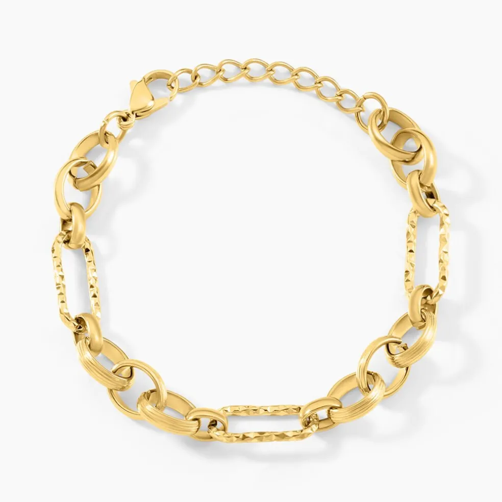 Bracelet Noane Acier Doré