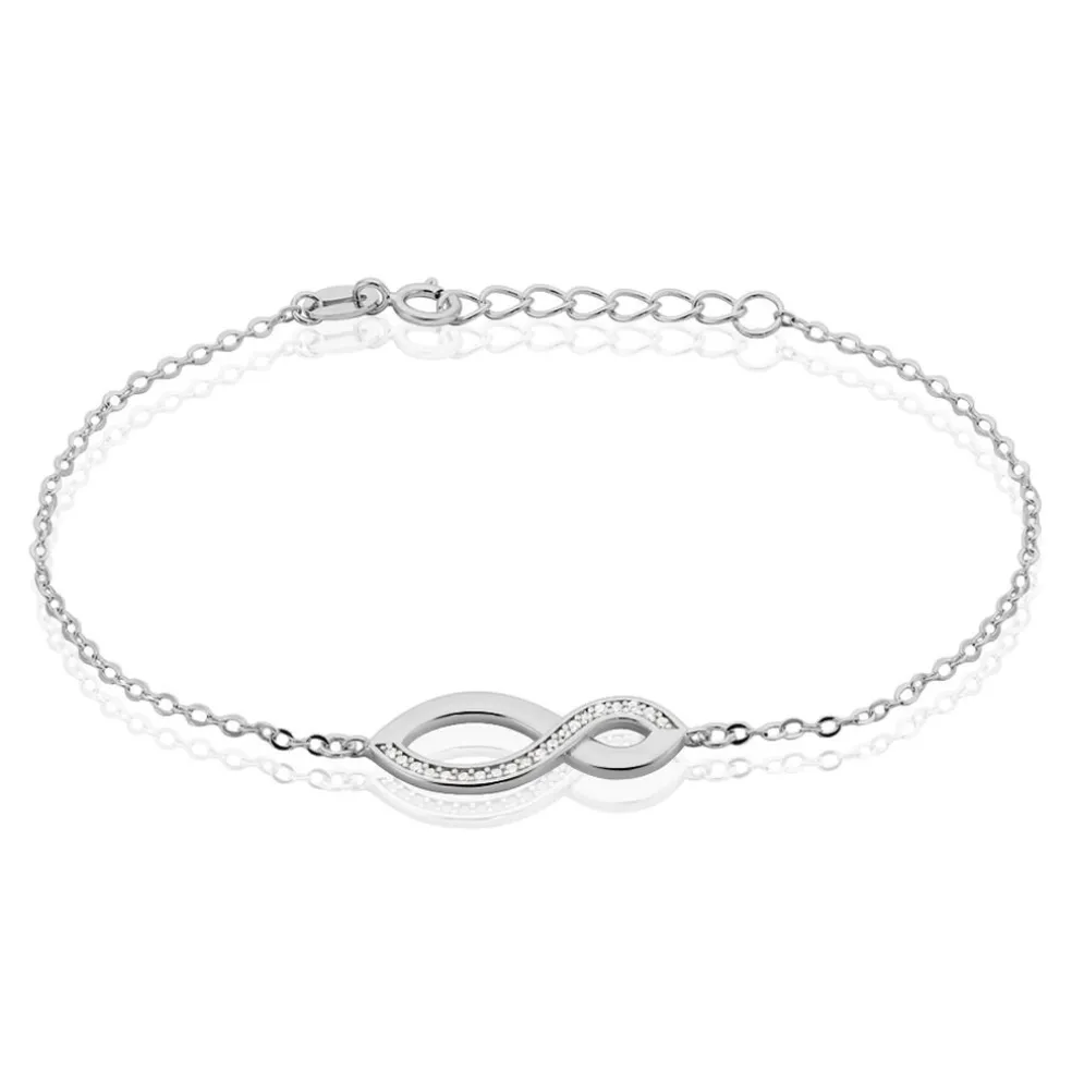 Bracelet Odile Argent Blanc Oxyde De Zirconium