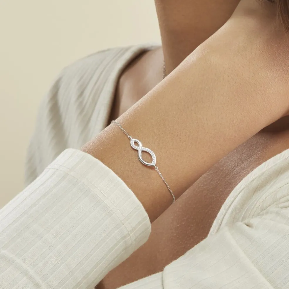 Bracelet Odile Argent Blanc Oxyde De Zirconium