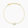 Bracelet Oliviane Argent Jaune Oxyde De Zirconium