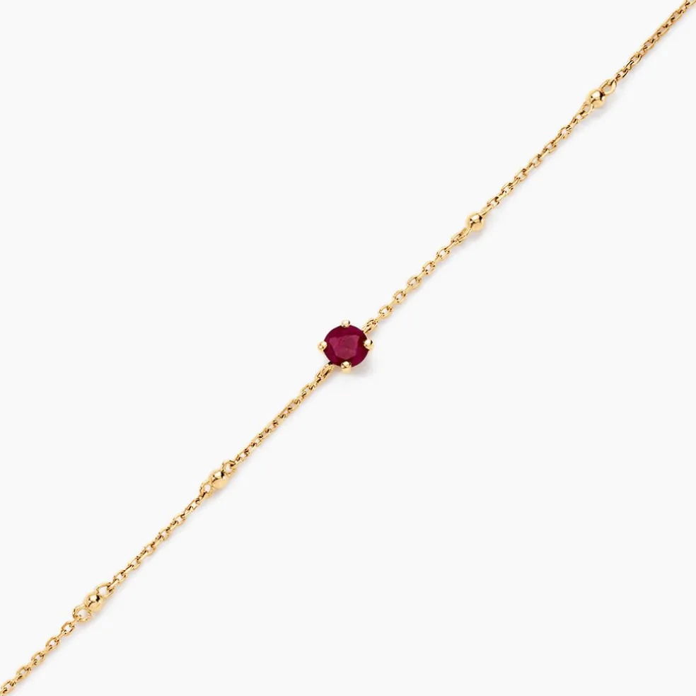 Bracelet Onora Or Jaune Rubis