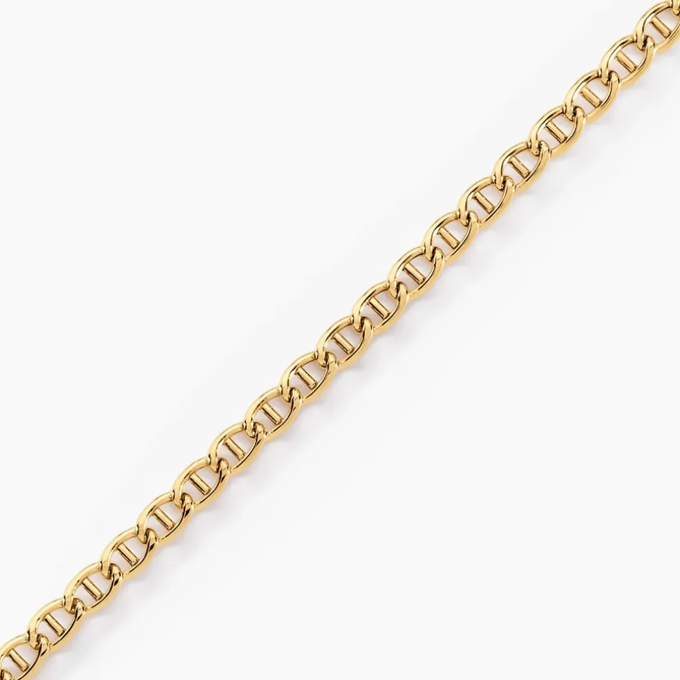 Bracelet Or Jaune Capucin Maille Marine