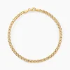 Bracelet Or Jaune Capucin Maille Marine