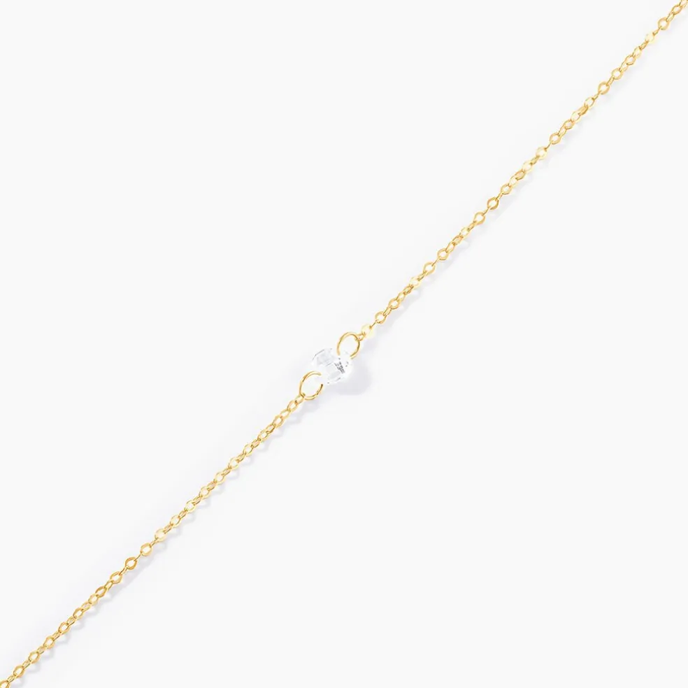 Bracelet Or Jaune Emilee Oxyde De Zirconium