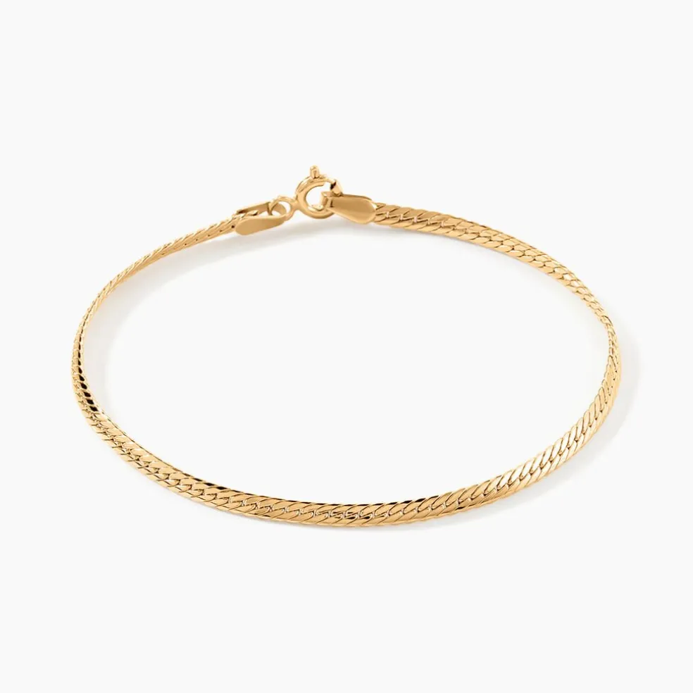 Bracelet Or Jaune Izel Maille Anglaise