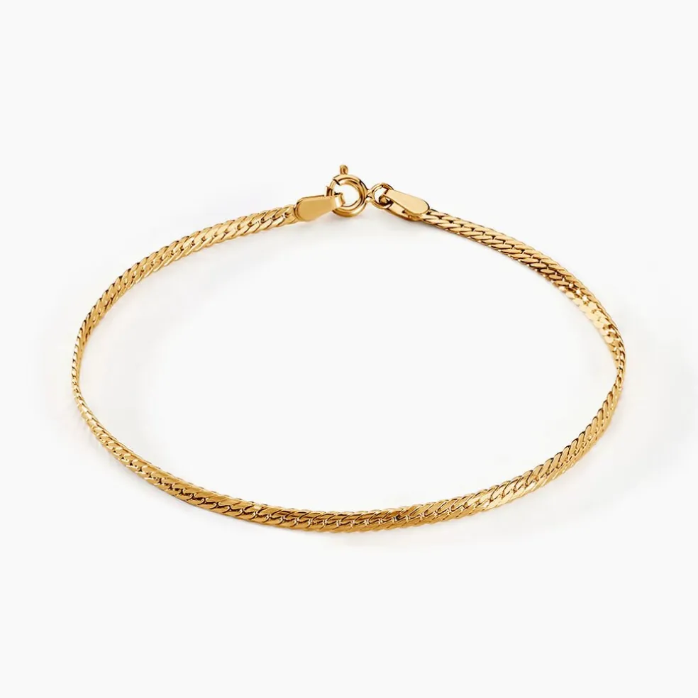 Bracelet Or Jaune Izel Maille Anglaise