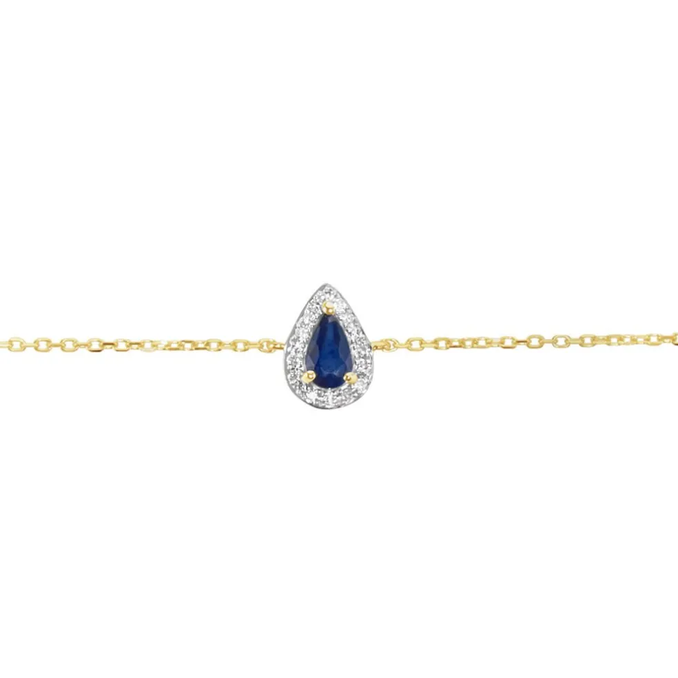 Bracelet Or Jaune Juliettina Saphir