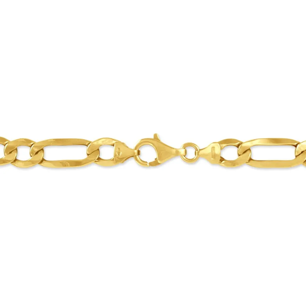 Bracelet Or Jaune Maille Alternée
