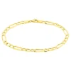Bracelet Or Jaune Maille Alternée 1/3