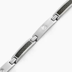 Bracelet Patrick Acier Blanc