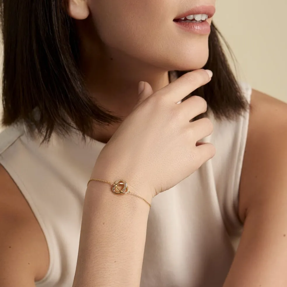 Bracelet Plaqué Or Henia Oxydes De Zirconium