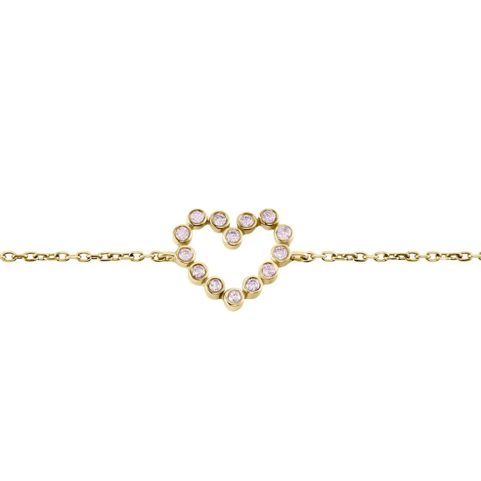 Bracelet Plaqué Or Jaune Danaë Oxydes De Zirconium